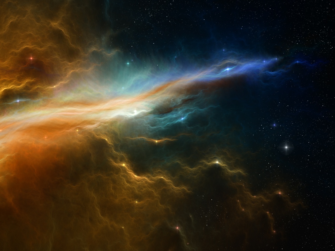 Туманность в глубинах космоса обои