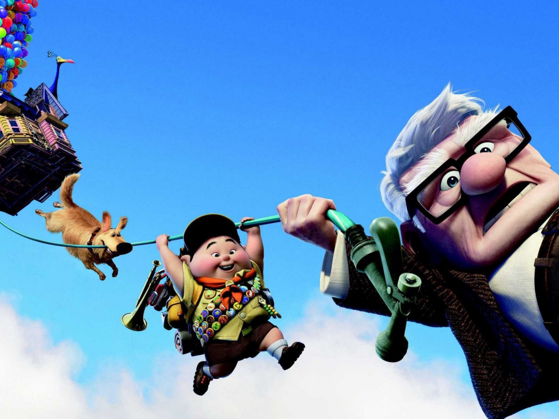 Персонажи мультфильма Up обои