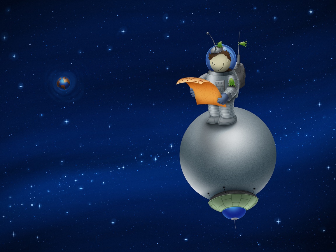 Космонват на луне обои