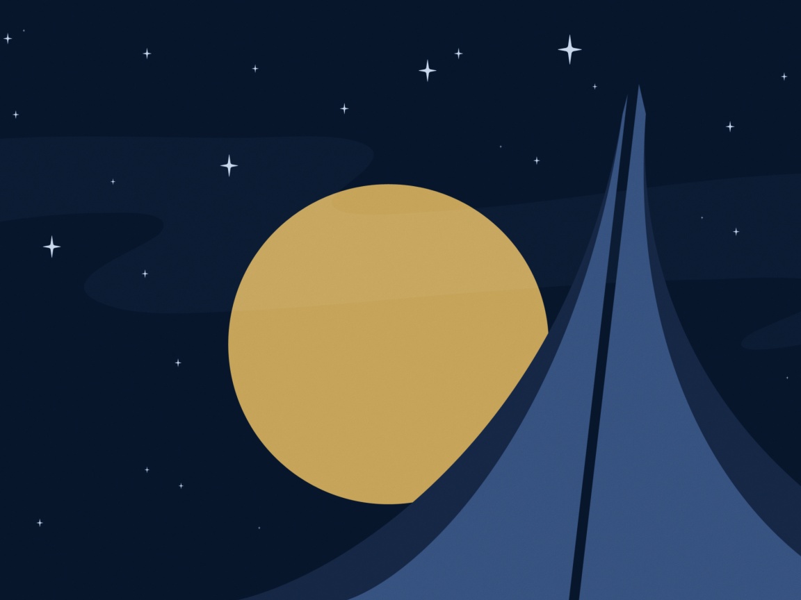 Полная луна обои