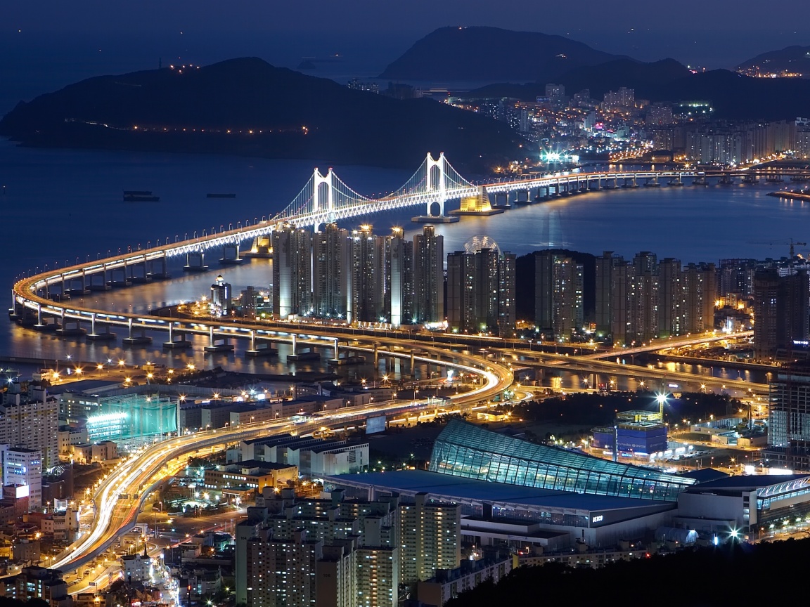 Ночной город обои