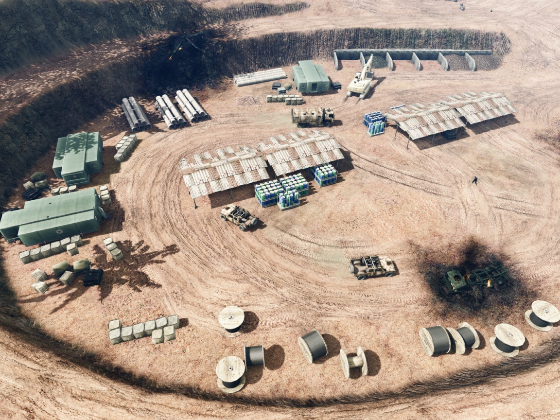 Вид на карьер из Crysis обои