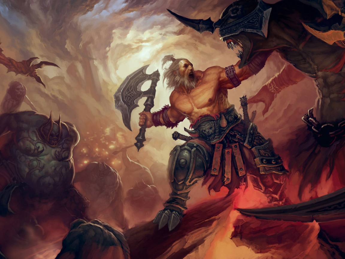 Варвар из Diablo 3 обои