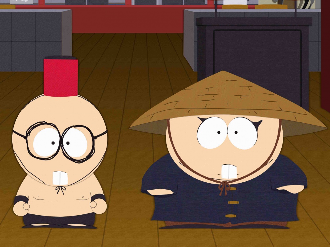 Баттерс Стотч и Эрик Картман в Китайской проблеме обои