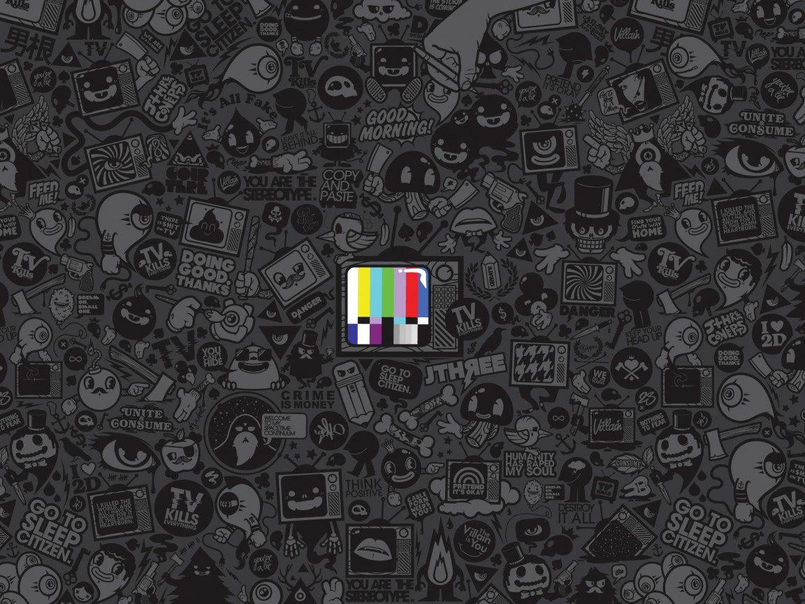 Телевидение убивает всё! обои