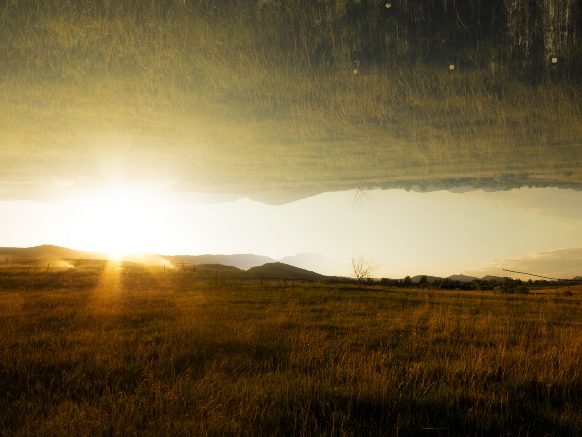 Перевернутый пейзаж обои