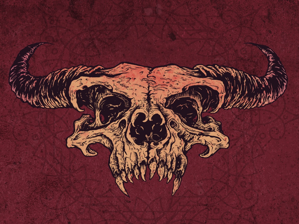 Череп дьявола обои