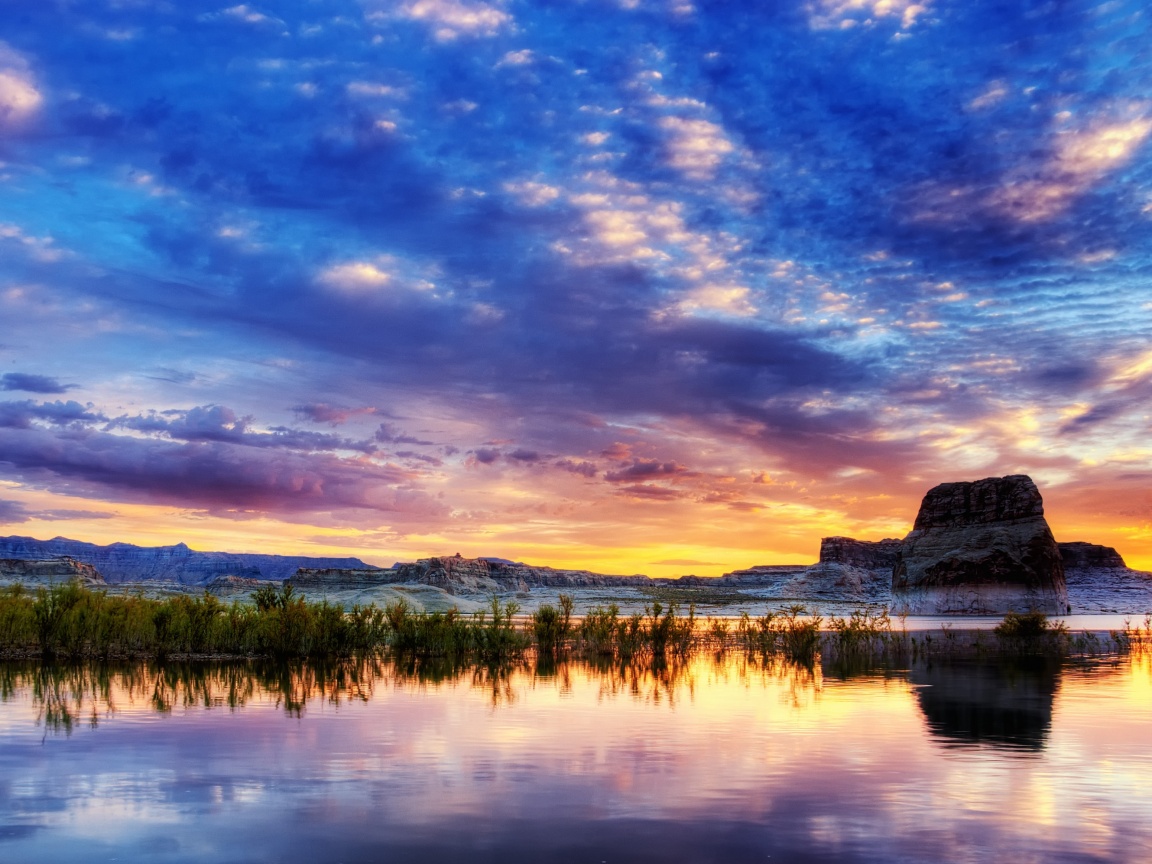 Горное озеро обои