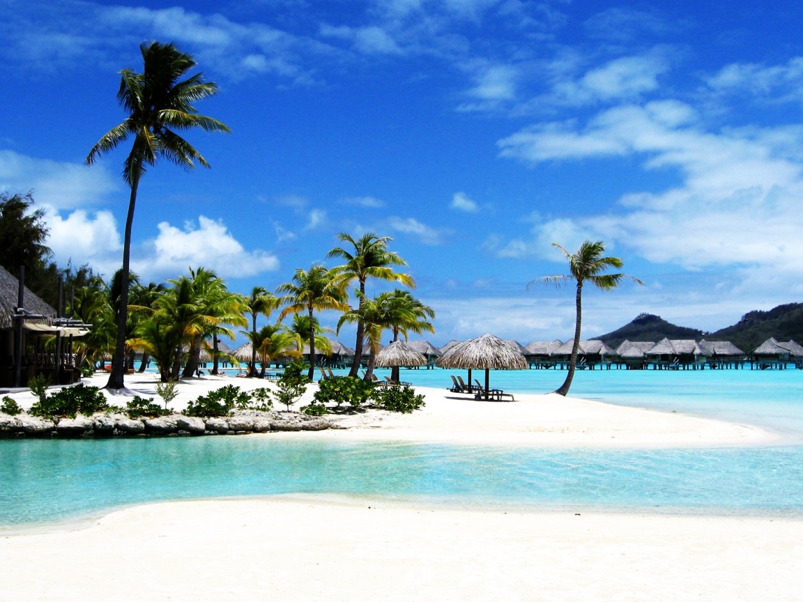 Побережье Бора-бора обои