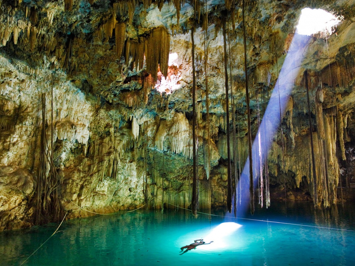 Пещера сталактитов обои