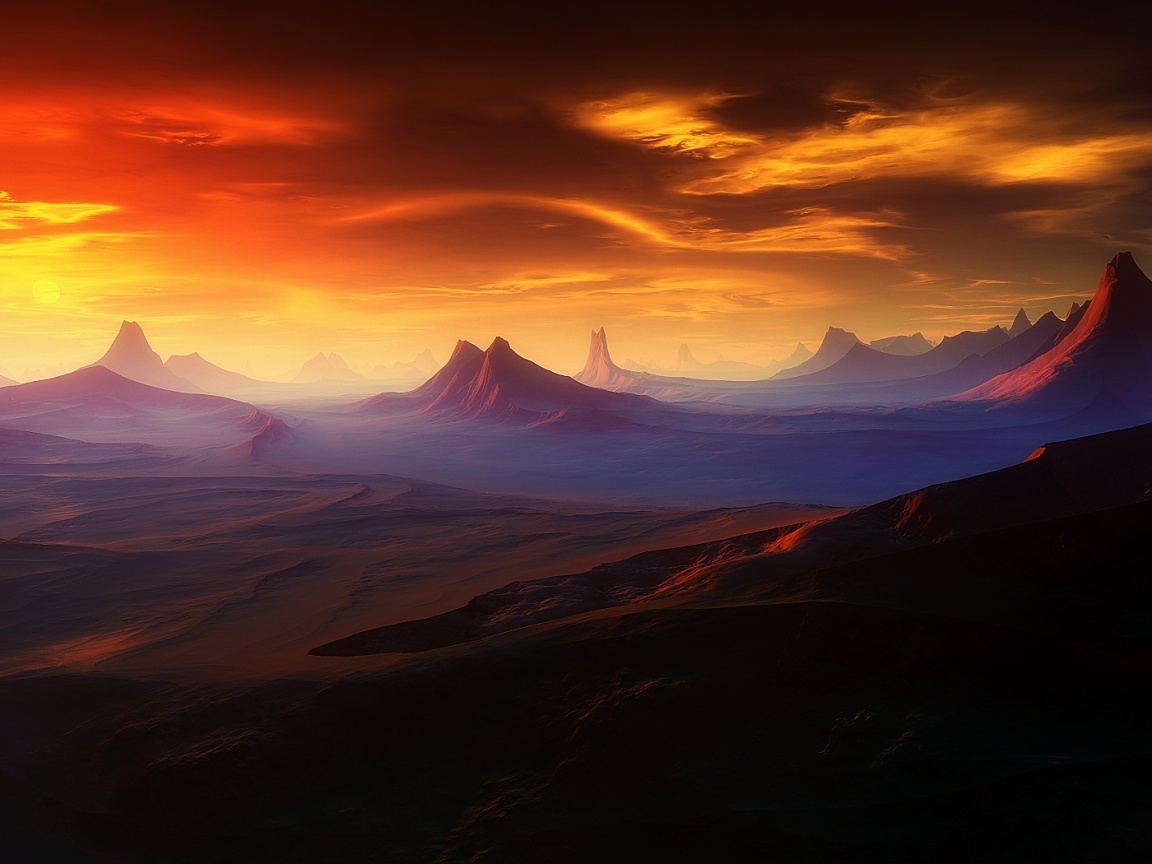 Инопланетный ландшафт обои