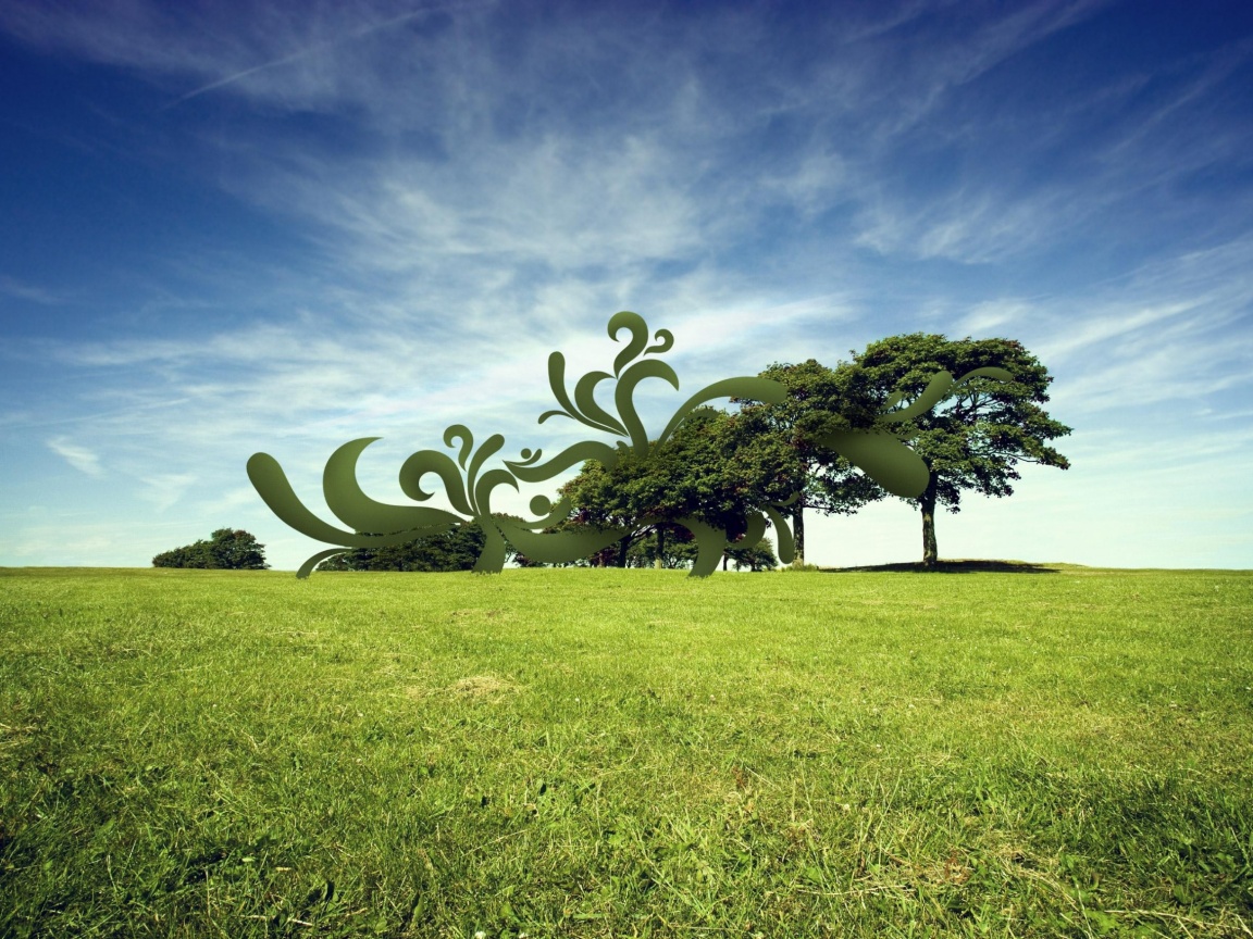 На равнине обои