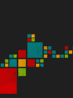 Цветные кубы обои