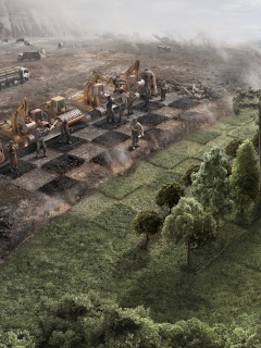 Цивилизация против природы обои