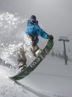 Сноубордист обои