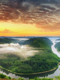 Кривая река обои