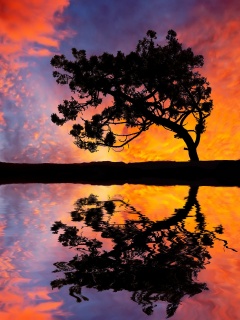 Зеркальное озеро обои