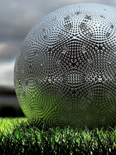 Металлический мяч для гольфа обои