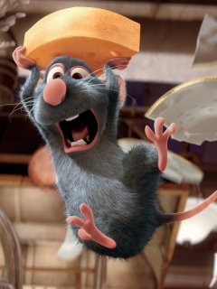 Крыса с сыром из Рататуя обои