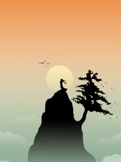 Одна на вершине обои