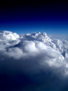 Над облаками обои