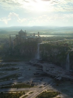 Космопорт в джунглях обои