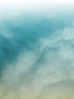 Облака акварелью обои