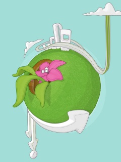 Зелёная планета обои