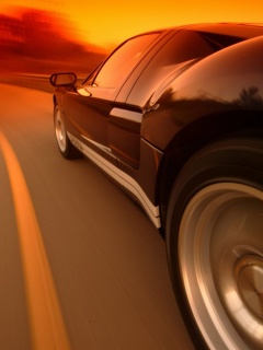 Авто на повороте обои