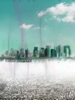 Летающий город обои