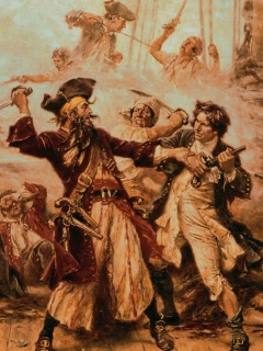 Бой с пиратами обои