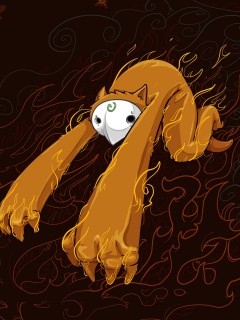 Огненный монстр обои