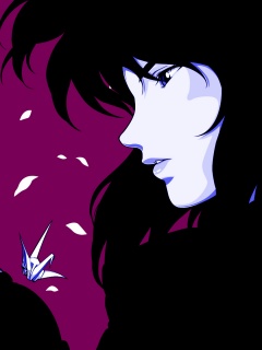 Девушка делает оригами обои