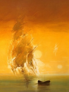 Призрачный парусник обои