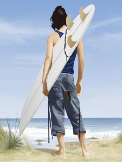 В ожидании волны обои