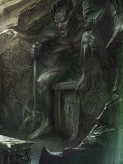 Довакин и Барбас в святилище Клавикуса Вайла обои