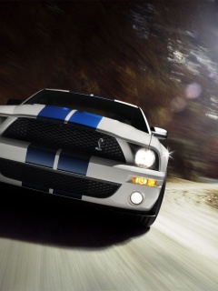 Форд Шелби с синими полосками обои