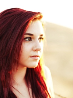 Рыженькая обои