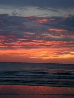 Закат на море обои