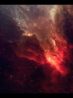 Красная туманность обои