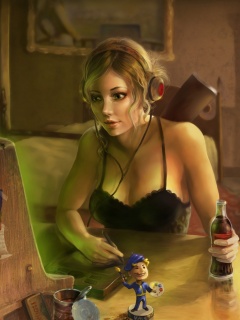 Девушка Одинокий странник обои