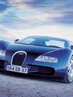 Бугатти в пустыне обои