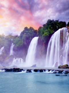 Водопады в джунглях обои