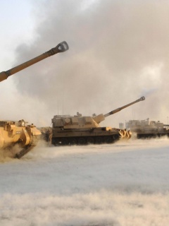 Британская самоходная артиллериская установка обои