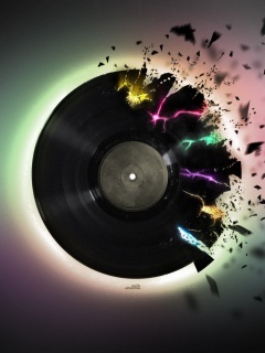 Разрывающийся винил обои