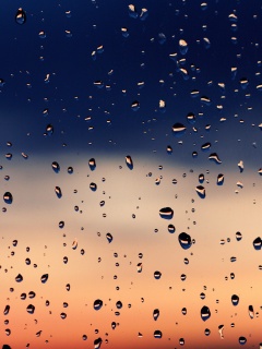 Капли на стекле обои