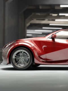 Красный концепт обои