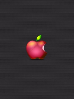Реалистичный логотип Apple обои