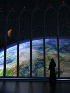 Вид на планету обои