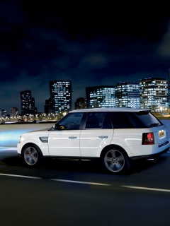 Белый Лэнд Ровер обои